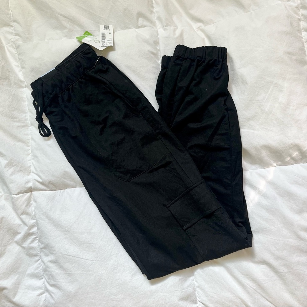Linen-look jogger pants
